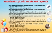 Chương trình khuyến mãi xây nhà trọn gói, sửa nhà năm 2023